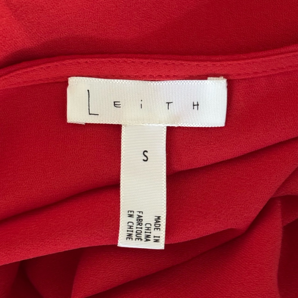 Leith Red Long Sleeve Dress, Women’s S - Picture 4 of 4